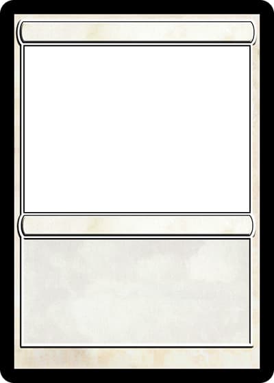 MTG Blank Card